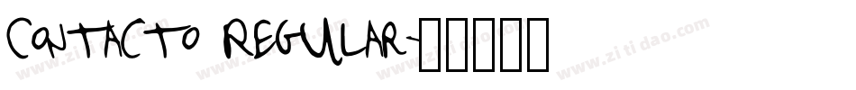 Contacto Regular字体转换